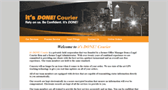 Desktop Screenshot of itsdonecourier.com