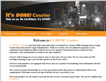 Tablet Screenshot of itsdonecourier.com